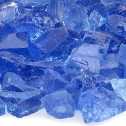 American Fire Glass 3/4-Inch Recycled Fire Glass, 10-Pounds, Light Blue 7 American Fire Glass 3/4-Inch Recycled Fire Glass, 10-Pounds, Light Blue -Natural Gas Fire Place Store cg ltblue m c