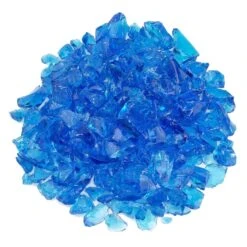 American Fire Glass 3/4-Inch Recycled Fire Glass, 10-Pounds, Turquoise