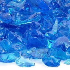 American Fire Glass 3/4-Inch Recycled Fire Glass, 10-Pounds, Turquoise 7 American Fire Glass 3/4-Inch Recycled Fire Glass, 10-Pounds, Turquoise -Natural Gas Fire Place Store cg turquoise m c