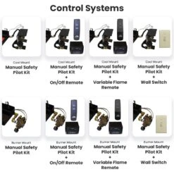 Hargrove Woodland Timbers See-Through Shallow Vented Gas Log Set With ANSI Certified Burner (HGWTSSS-SSB-ANSI) -Natural Gas Fire Place Store classic oak control systems a 11 22 22