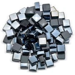 American Fire Glass 1/2-Inch Fireglass 2.0, 10-Pounds, Black Luster
