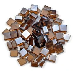 American Fire Glass 1/2-Inch Fireglass 2.0, 10-Pounds, Copper Luster