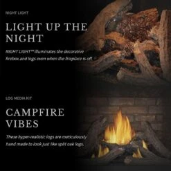 Napoleon D42TRE Ascent Deep Electronic Ignition Direct Vent Gas Fireplace With Log Set 16 Napoleon D42TRE Ascent Deep Electronic Ignition Direct Vent Gas Fireplace With Log Set -Natural Gas Fire Place Store d42ntre nite lite media option b 01 22 1