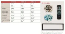 Remii 1027xx-DE Deep Indoor Built-In Electric Fireplace With Black Steel Surround -Natural Gas Fire Place Store de specs