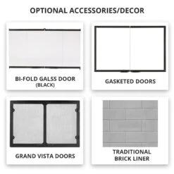 Majestic SA36 Sovereign 36-Inch Wood Burning Fireplace 6 Majestic SA36 Sovereign 36-Inch Wood Burning Fireplace -Natural Gas Fire Place Store deco front options soverign majestic 12 20 1