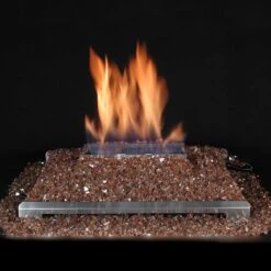 Rasmussen DF-AFM20-SS Alterna Ventless FireGlitter Stainless Steel Double Sided 20-Inch Burner Kit