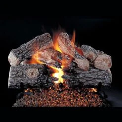 Rasmussen DF-SS-EPR-Kit Double Sided Evening Prestige Series Stainless Steel Fireplace Log Set