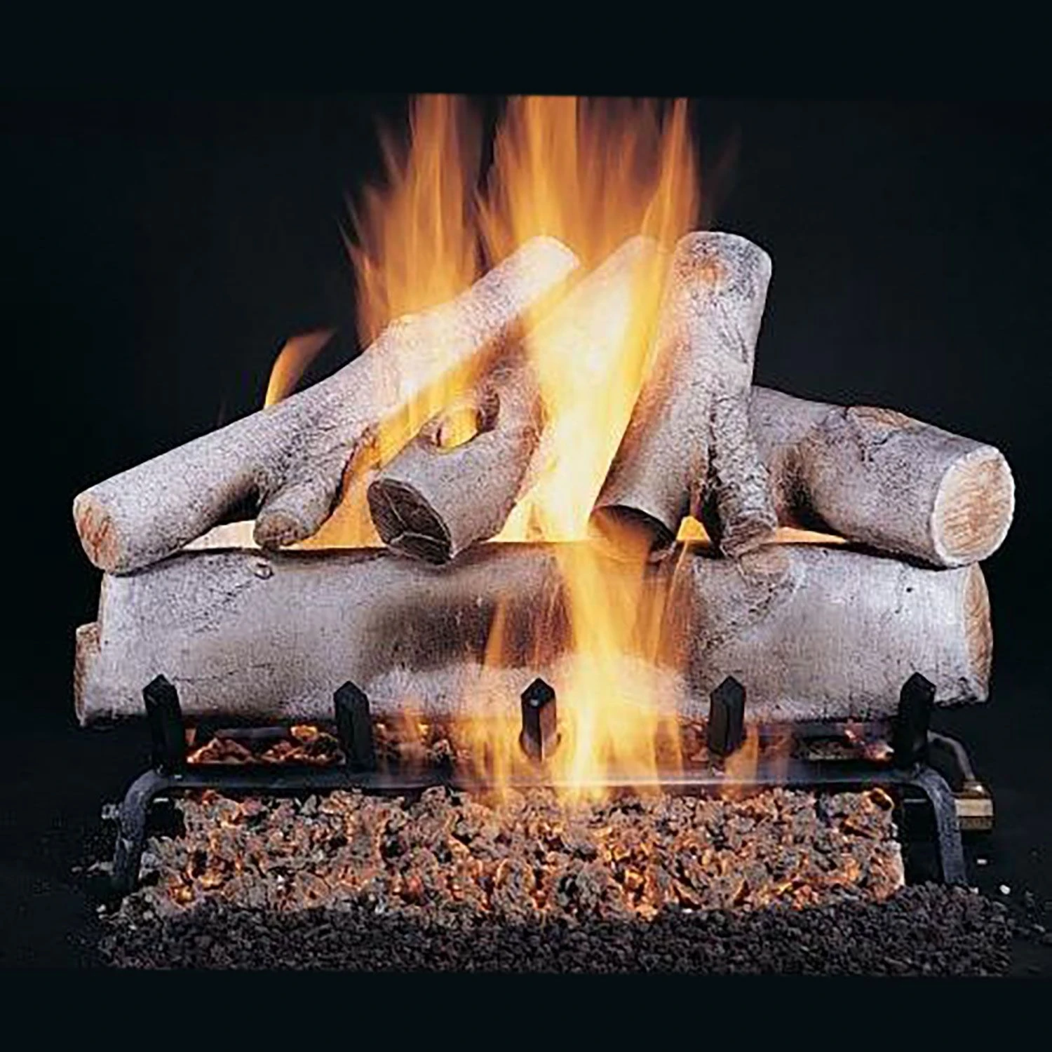 Rasmussen DF-WB-Kit Double Sided Birch Series Complete Fireplace Log Set 1 Rasmussen DF-WB-Kit Double Sided Birch Series Complete Fireplace Log Set