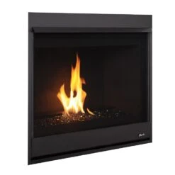 Superior DRC2033 33-Inch Electronic Ignition Direct Vent Gas Fireplace With Crushed Glass Media