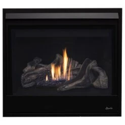 Superior DRC3035 35-Inch Electronic Ignition Direct Vent Gas Fireplace With Crushed Glass Media