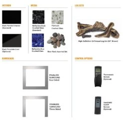 Superior DRC3040 40-Inch Electronic Ignition Direct Vent Gas Fireplace With Crushed Glass Media -Natural Gas Fire Place Store drc3000 e 08 22