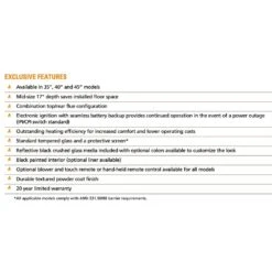 Superior DRC3040 40-Inch Electronic Ignition Direct Vent Gas Fireplace With Crushed Glass Media -Natural Gas Fire Place Store drc3000 f 08 22