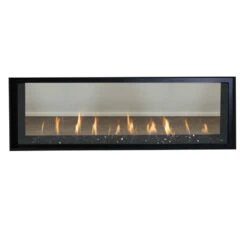 Superior DRL4072-ST 72-Inch Electronic Ignition Direct Vent See-Through Gas Fireplace With Crushed Glass Media