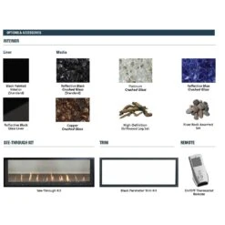 Superior DRL4084 84-Inch Electronic Ignition Direct Vent Single Sided Gas Fireplace With Crushed Glass Media -Natural Gas Fire Place Store drl4072 config a 10 21 2