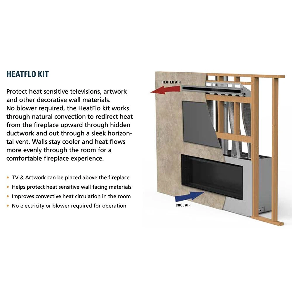 Superior DRL6084 84-Inch Electronic Ignition Direct Vent Gas Fireplace With Remote & Crushed Glass Media 4 Superior DRL6084 84-Inch Electronic Ignition Direct Vent Gas Fireplace With Remote & Crushed Glass Media - Image 4