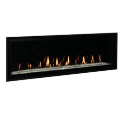 Superior DRL6000 60-Inch Electronic Ignition Direct Vent Gas Fireplace With Remote & Crushed Glass Media