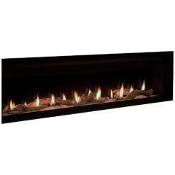 Superior DRL6072 72-Inch Electronic Ignition Direct Vent Gas Fireplace With Remote & Crushed Glass Media