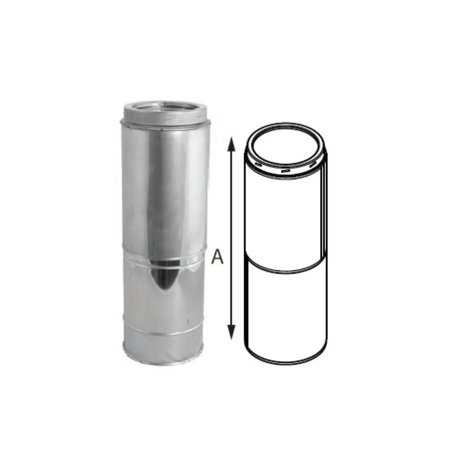 DuraVent DT-21TASS DuraTech Adjustable Pipe, 14 To 21-Inches 1 DuraVent DT-21TASS DuraTech Adjustable Pipe, 14 To 21-Inches