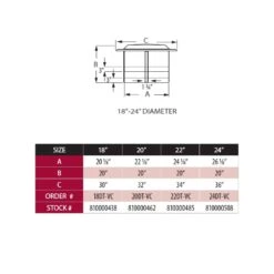 DuraVent DT-L-VC DuraTech Chimney Cap -Natural Gas Fire Place Store dt vc 18 24 chart