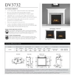 Outdoor Lifestyles 32-Inch Direct Vent Gas Fireplace With IntelliFire Ignition 5 Outdoor Lifestyles 32-Inch Direct Vent Gas Fireplace With IntelliFire Ignition -Natural Gas Fire Place Store dv3732 config c 04 23