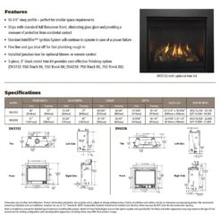 Outdoor Lifestyles 36-Inch Direct Vent Gas Fireplace With IntelliFire Ignition -Natural Gas Fire Place Store dv4236 config c 04 23