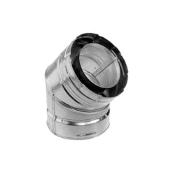 DuraVent DVA-E45 DirectVent Pro Galvanized Steel 45 Degree Elbow