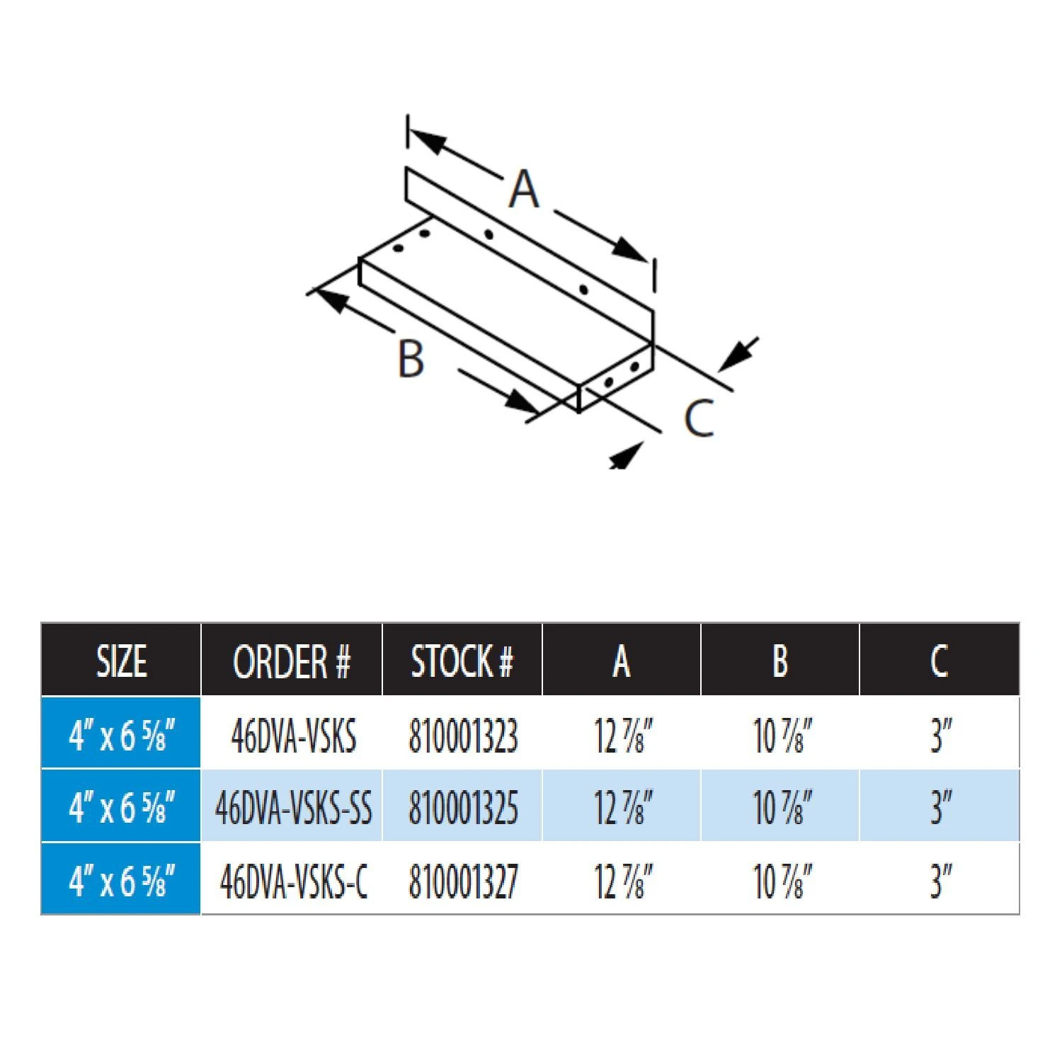 DuraVent DVA-VSKS DirectVent Pro 4x6-5/8-Inch Diameter Vinyl Siding Standoff Kit - Small 2 DuraVent DVA-VSKS DirectVent Pro 4x6-5/8-Inch Diameter Vinyl Siding Standoff Kit - Small - Image 2