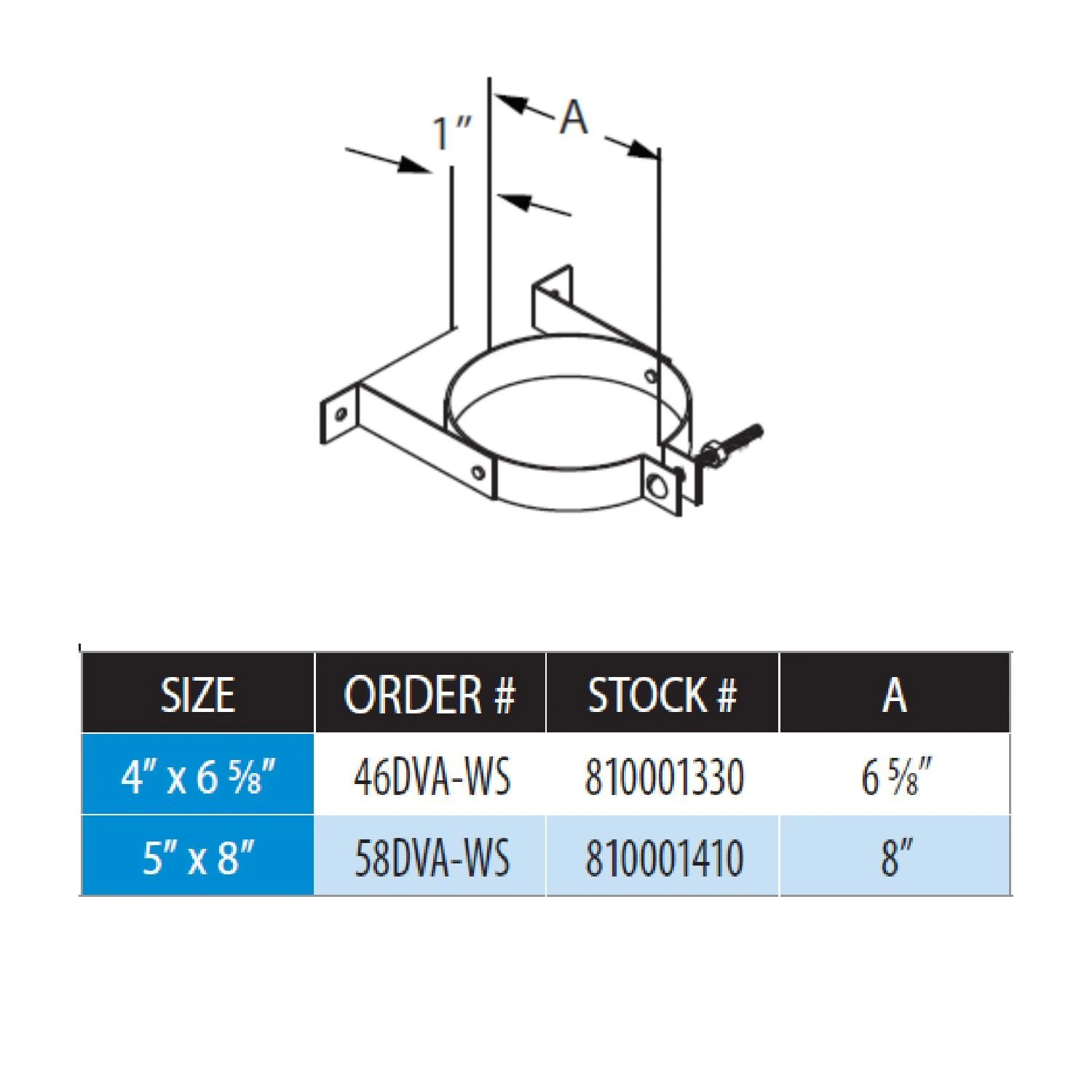 DuraVent DVA-WS DirectVent Pro Wall Strap 2 DuraVent DVA-WS DirectVent Pro Wall Strap - Image 2