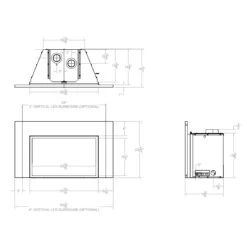 Empire White Mountain Hearth DVC28IN Innsbrook Clean-Face Direct Vent Gas Fireplace Insert, 28-Inches -Natural Gas Fire Place Store dvc20in specs 1