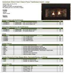 Empire White Mountain Hearth DVC28IN Innsbrook Clean-Face Direct Vent Gas Fireplace Insert, 28-Inches -Natural Gas Fire Place Store dvc28in specs a 10 21