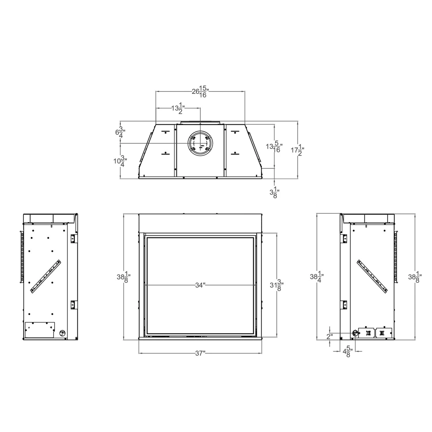 Empire White Mountain Hearth DVCC36BP Tahoe Clean-Face Direct Vent Contemporary Premium Gas Fireplace, 36-Inches 6 Empire White Mountain Hearth DVCC36BP Tahoe Clean-Face Direct Vent Contemporary Premium Gas Fireplace, 36-Inches - Image 6