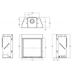 Empire White Mountain Hearth DVCP32BP Tahoe Clean-Face Direct Vent Premium Gas Fireplace, 32-Inches -Natural Gas Fire Place Store dvcp32bp dimensions