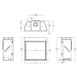 Empire White Mountain Hearth DVCP36BP Tahoe Clean-Face Direct Vent Premium Gas Fireplace, 36-Inches 11 Empire White Mountain Hearth DVCP36BP Tahoe Clean-Face Direct Vent Premium Gas Fireplace, 36-Inches -Natural Gas Fire Place Store dvcp36bp dimensions