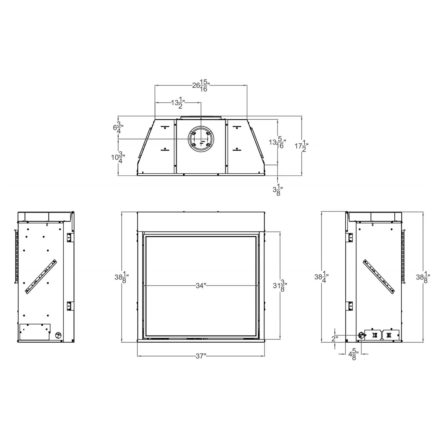 Empire White Mountain Hearth DVCP36BP Tahoe Clean-Face Direct Vent Premium Gas Fireplace, 36-Inches 6 Empire White Mountain Hearth DVCP36BP Tahoe Clean-Face Direct Vent Premium Gas Fireplace, 36-Inches - Image 6
