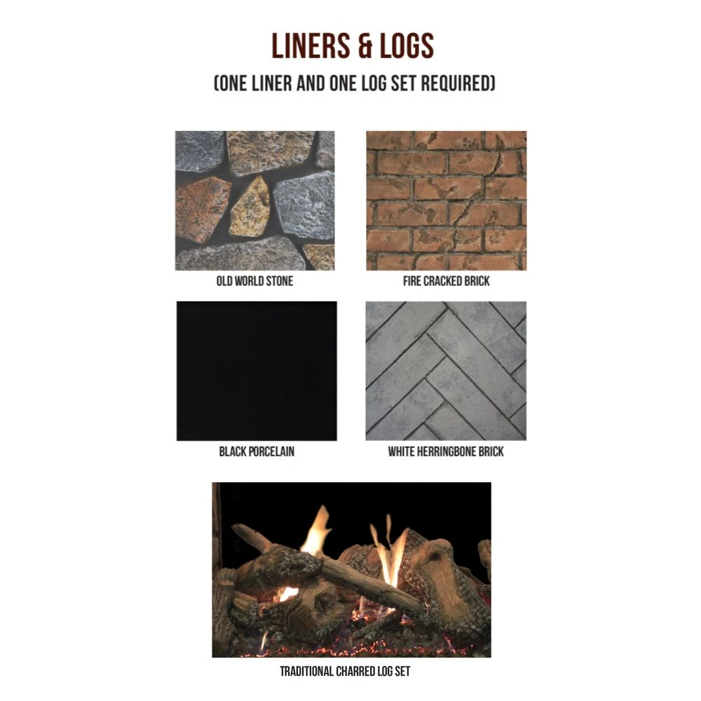 Empire White Mountain Hearth DVCT40CSP-OUT Rushmore Clean-Face Direct Vent Double Sided Indoor/Outdoor Fireplace With Log Set, 40-Inches 2 Empire White Mountain Hearth DVCT40CSP-OUT Rushmore Clean-Face Direct Vent Double Sided Indoor/Outdoor Fireplace With Log Set, 40-Inches - Image 2