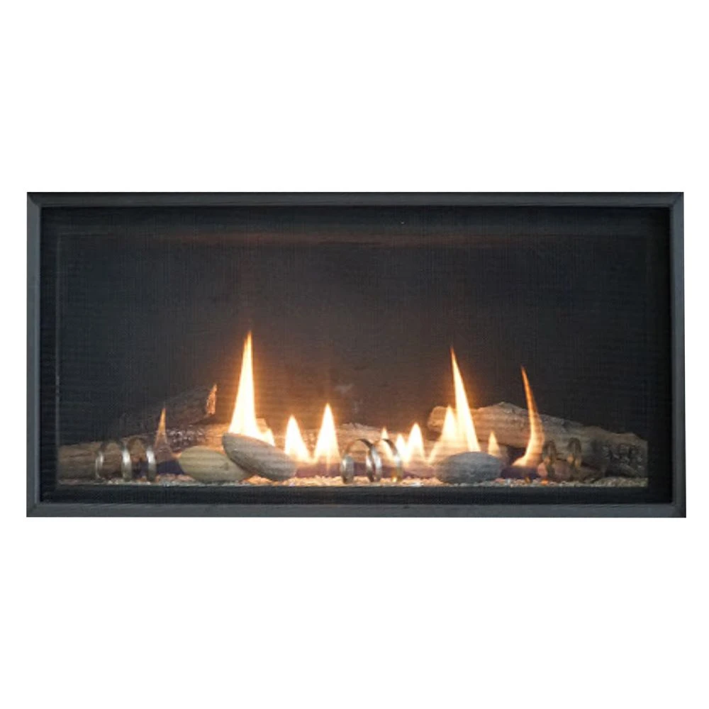 Empire White Mountain Hearth DVL36BP Loft Direct Vent Contemporary Fireplace With Clear Crushed Glass, 36-Inches 1 Empire White Mountain Hearth DVL36BP Loft Direct Vent Contemporary Fireplace With Clear Crushed Glass, 36-Inches