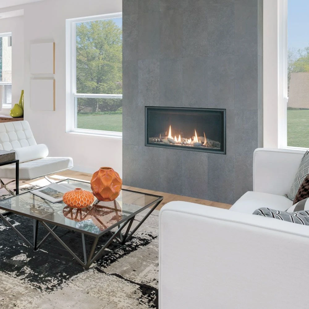 Empire White Mountain Hearth DVL36BP Loft Direct Vent Contemporary Fireplace With Clear Crushed Glass, 36-Inches 2 Empire White Mountain Hearth DVL36BP Loft Direct Vent Contemporary Fireplace With Clear Crushed Glass, 36-Inches - Image 2