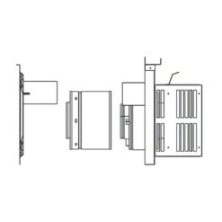 Majestic DVP-TRAP1 Horizontal Termination Cap With Short Flue -Natural Gas Fire Place Store dvp trap1 c 02 23