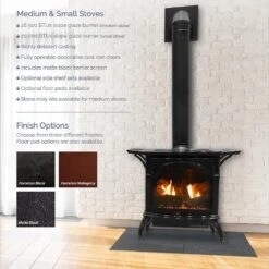 Empire White Mountain Hearth DVP30CC Direct-Vent Cast Iron Stove With Slope Glaze Burner, 30-Inches 11 Empire White Mountain Hearth DVP30CC Direct-Vent Cast Iron Stove With Slope Glaze Burner, 30-Inches -Natural Gas Fire Place Store dvp20ms fedat a 10 21 1