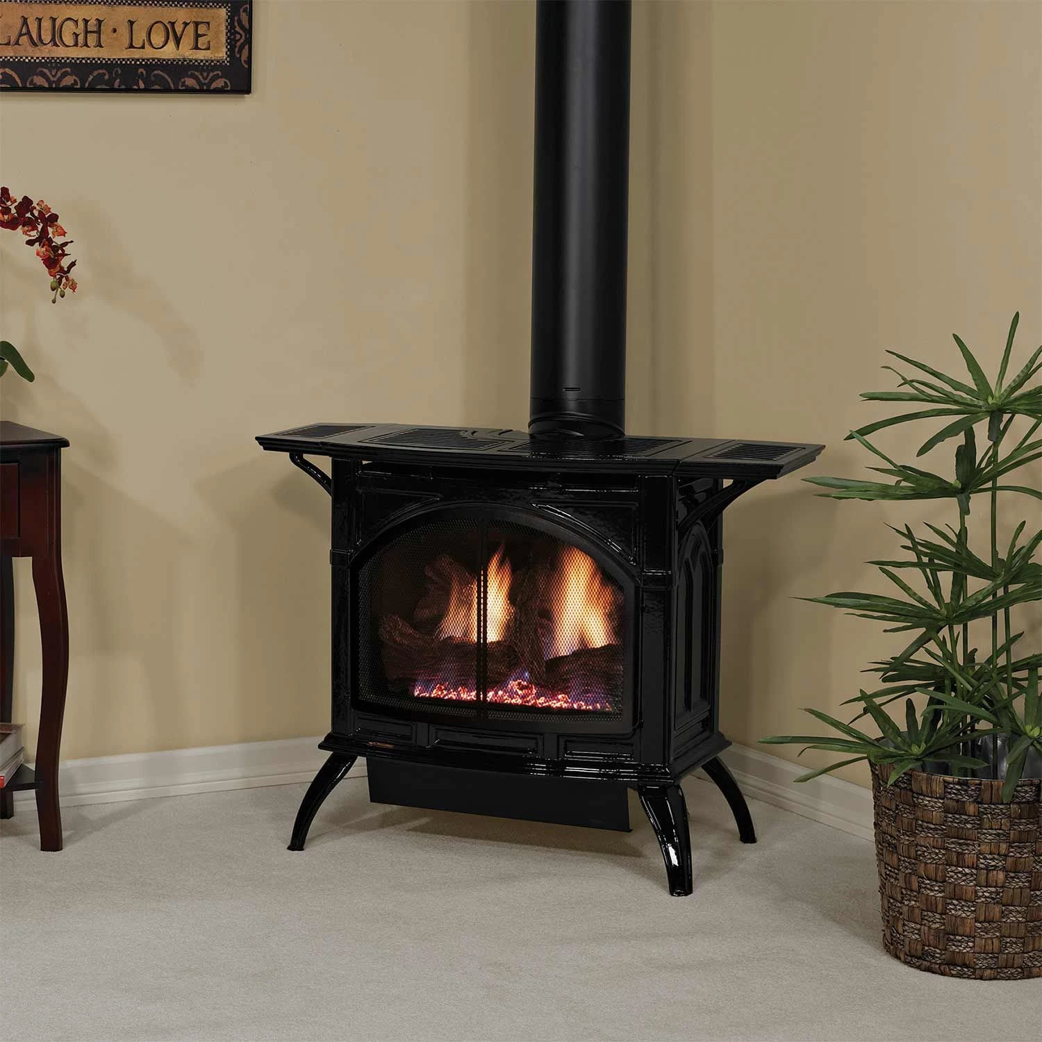 Empire White Mountain Hearth DVP30CC Direct-Vent Cast Iron Stove With Slope Glaze Burner, 30-Inches 2 Empire White Mountain Hearth DVP30CC Direct-Vent Cast Iron Stove With Slope Glaze Burner, 30-Inches - Image 2