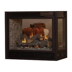 Empire White Mountain Hearth DVP36P Tahoe Direct Vent Premium Peninsula Gas Fireplace, 36-Inches