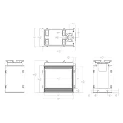 Empire White Mountain Hearth DVP36S Tahoe Direct Vent Premium Double Sided Gas Fireplace, 36-Inches -Natural Gas Fire Place Store dvp36sp dimensions
