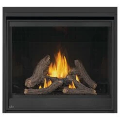 Napoleon DX42TRE Ascent Deep X Electronic Ignition Direct Vent Gas Fireplace With Blower, Remote And Log Set