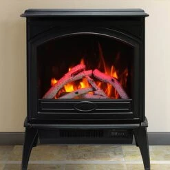 Sierra Flame By Amantii Freestand 50-Inch Cast Iron Electric Fireplace -Natural Gas Fire Place Store e50 ls a 04 20