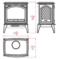 Sierra Flame By Amantii Freestand 50-Inch Cast Iron Electric Fireplace -Natural Gas Fire Place Store e50 specs 04 20