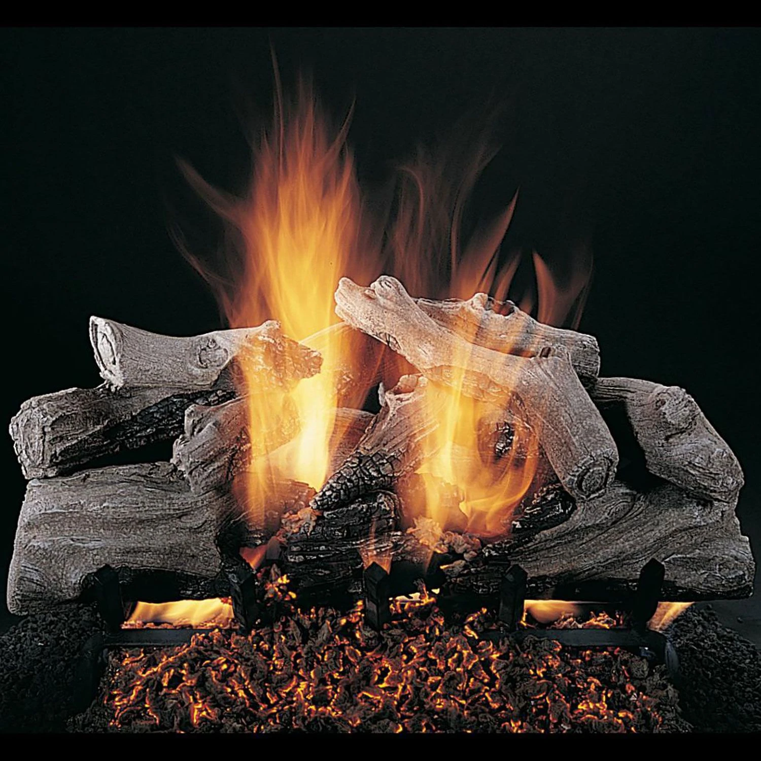 Rasmussen DF-SS-EC-Kit Double Sided Evening Campfire Series Stainless Steel Fireplace Log Set 1 Rasmussen DF-SS-EC-Kit Double Sided Evening Campfire Series Stainless Steel Fireplace Log Set