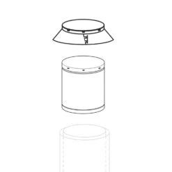 Superior European Copper Termination Adaptor Kit For 12-Inch Chimney (ECA-12)