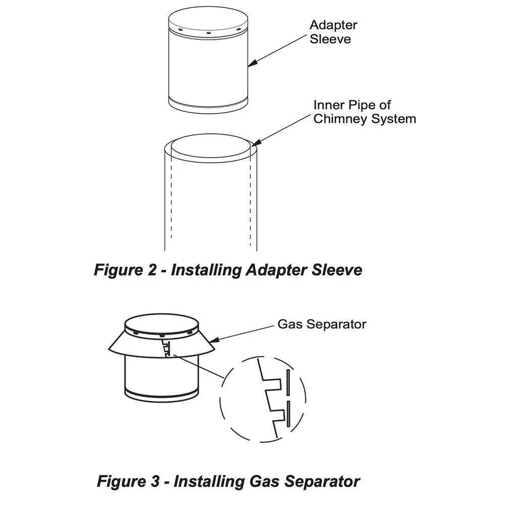 Superior European Copper Termination Adaptor Kit For 12-Inch Chimney (ECA-12) 2 Superior European Copper Termination Adaptor Kit For 12-Inch Chimney (ECA-12) - Image 2