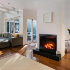 Empire White Mountain Hearth EF39 Nexfire 39-Inch Traditional Electric Fireplace With Inner Glow Log Set And Brick Liner -Natural Gas Fire Place Store ef39 e 10 21