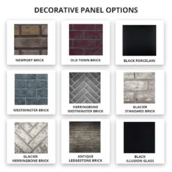 Napoleon EX36xTEL Elevation X Series Electronic Ignition 36-Inch Direct Vent Gas Fireplace -Natural Gas Fire Place Store elevate deco panel options b 11 20 1